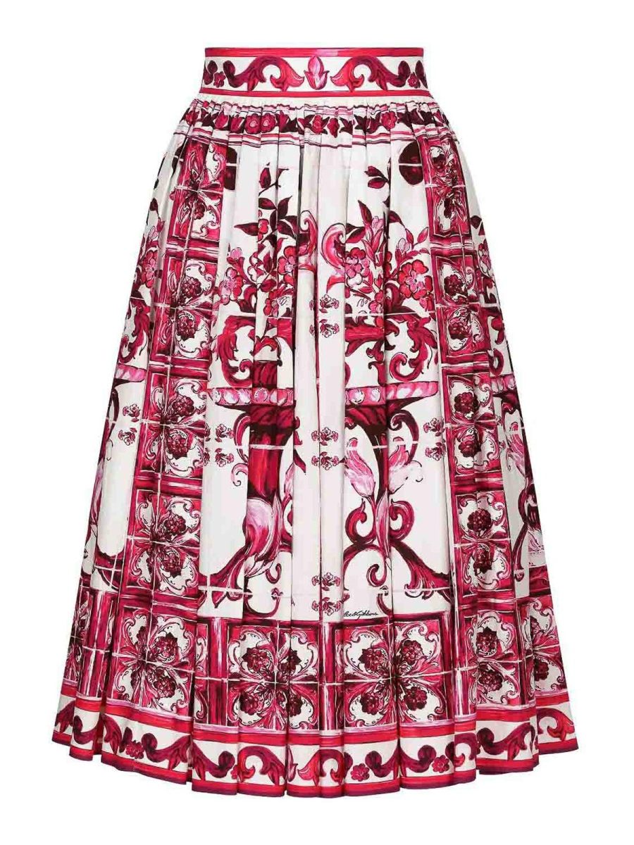 Dolce & Gabbana Jupe Midi - Blanc