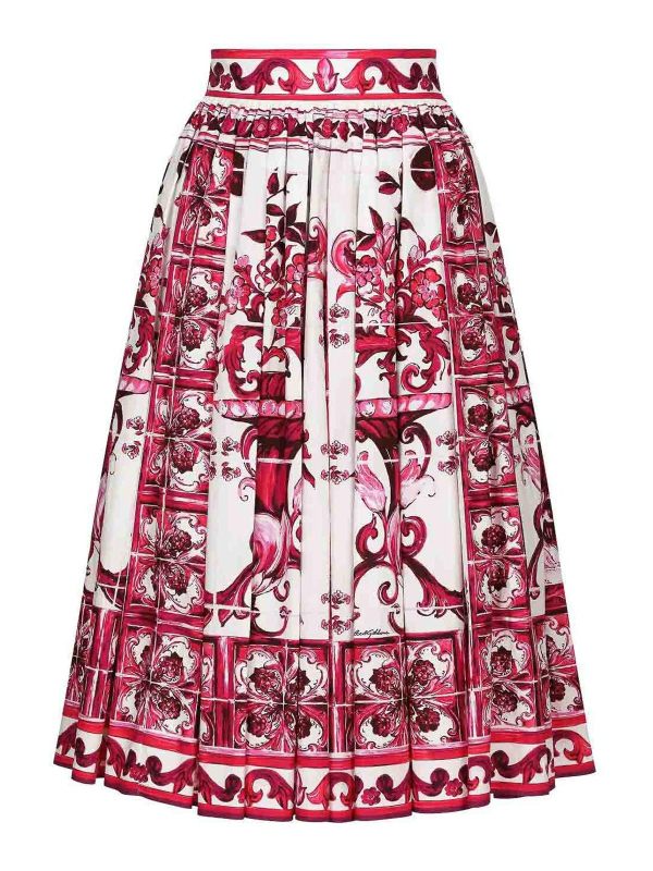 Dolce & Gabbana Jupe Midi - Blanc