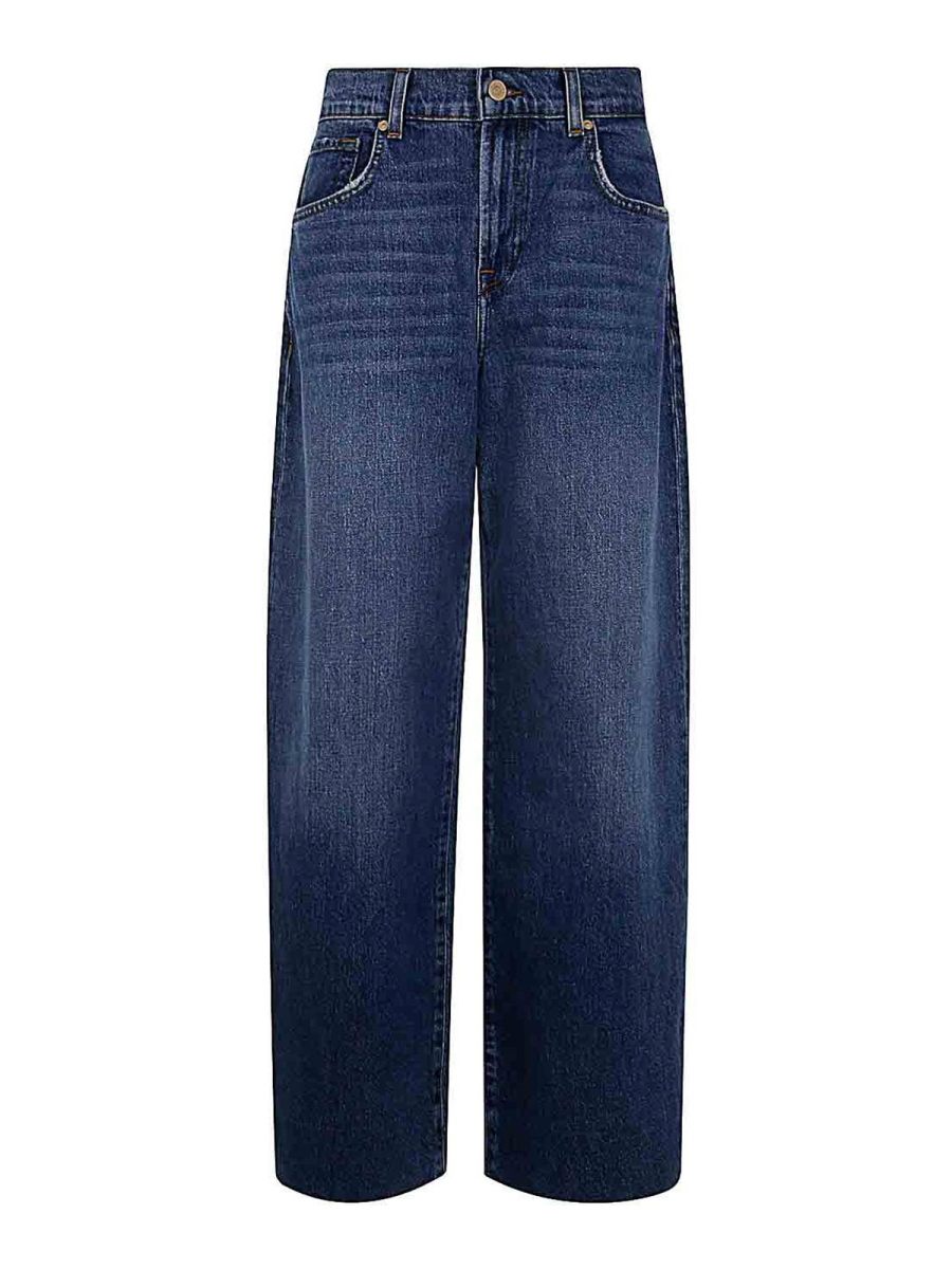 7 For All Mankind Jean Droit - Bleu