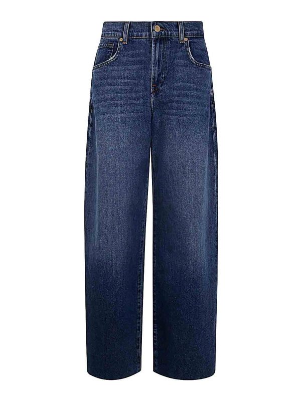 7 For All Mankind Jean Droit - Bleu