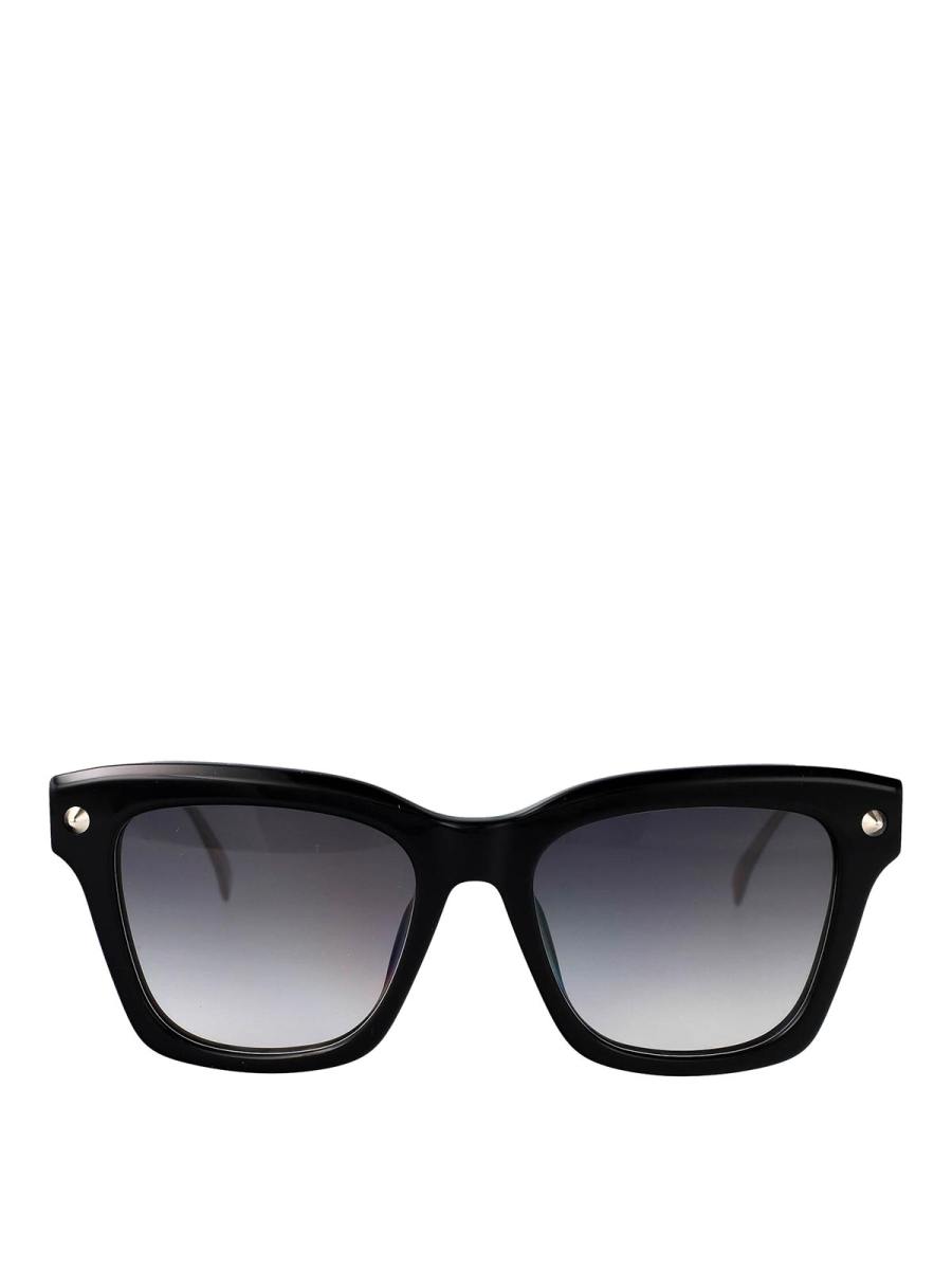 Alexander Mcqueen Lunettes De Soleil - Noir