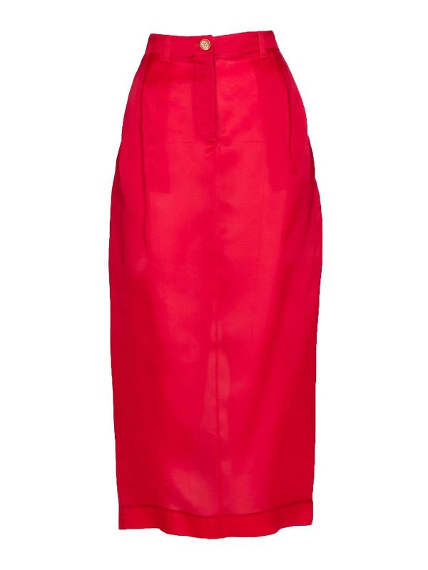 Khaite Jupe Midi - Rouge