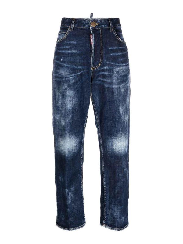 Dsquared2 Jean Bootcut - Foncé Délavé