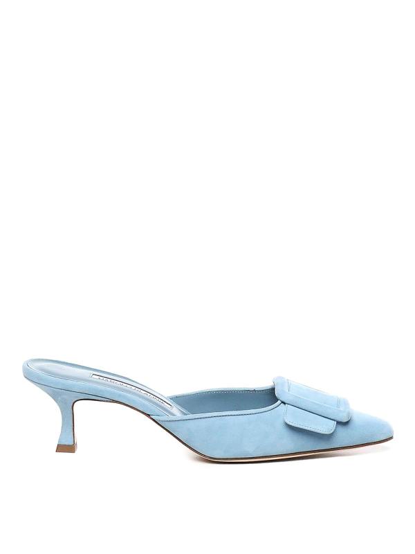 Manolo Blahnik Mules - Bleu