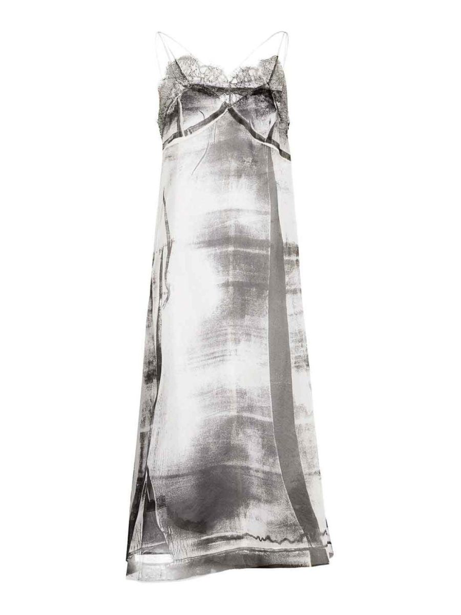Maison Margiela Robe Au Genou - Gris