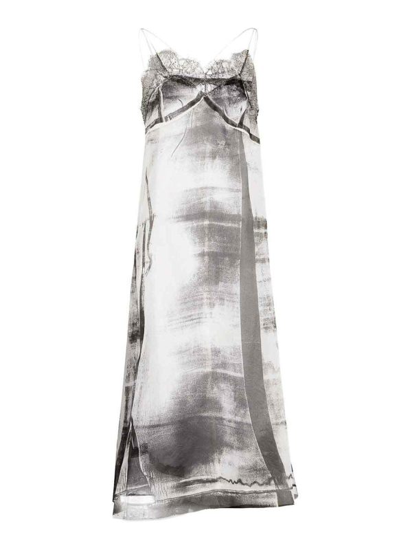 Maison Margiela Robe Au Genou - Gris