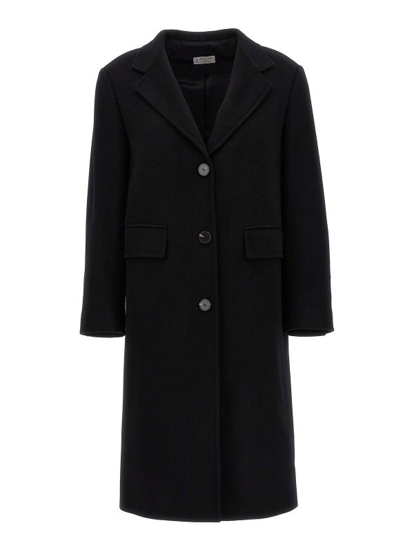 Alberto Biani Manteau Court - Noir