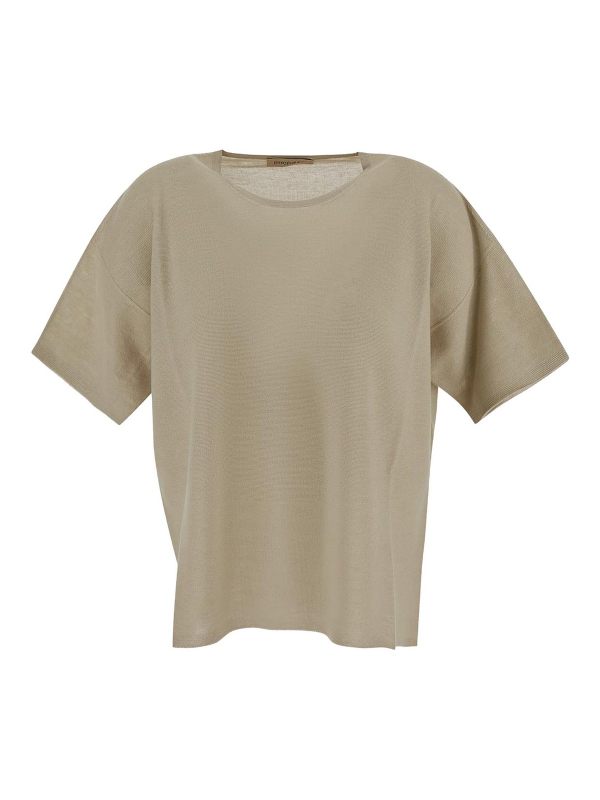 Gentryportofino Pull Col Rond - Beige