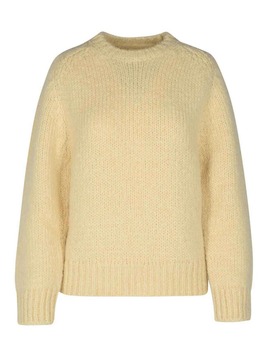 Jil Sander Pull Col Rond - Crème