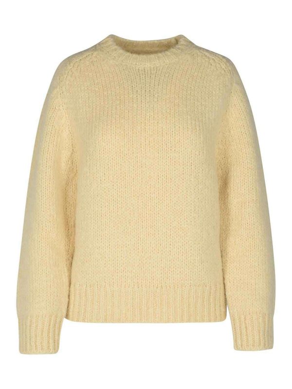 Jil Sander Pull Col Rond - Crème