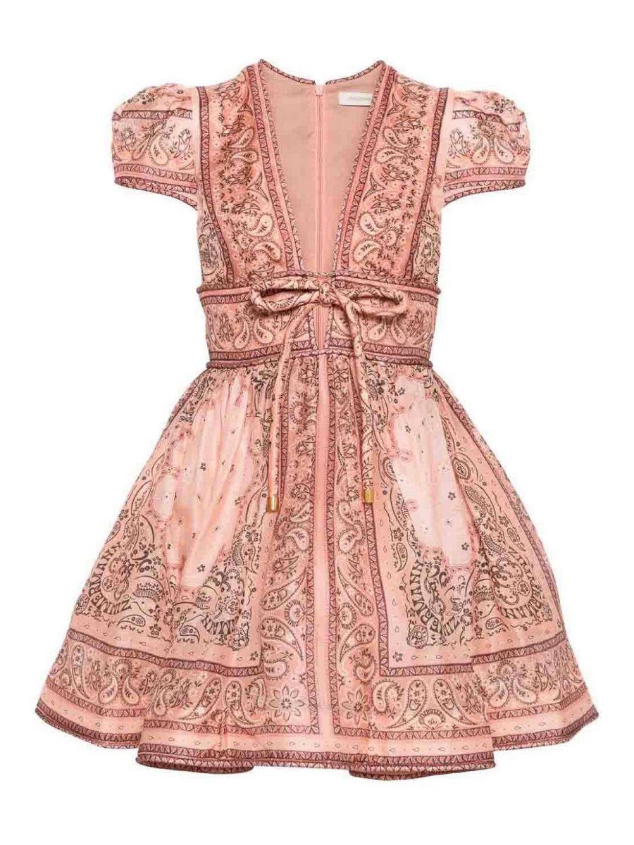 Zimmermann Robe Courte - Rose
