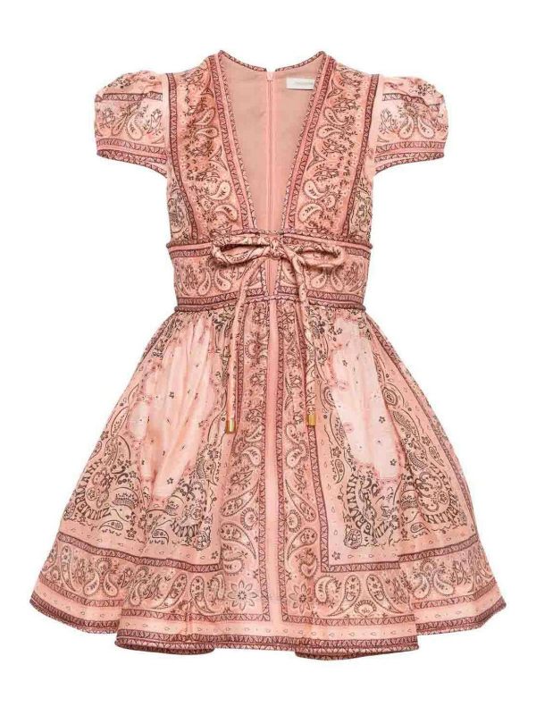 Zimmermann Robe Courte - Rose