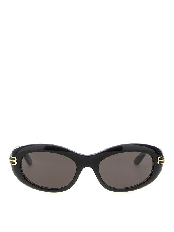 Balenciaga Lunettes De Soleil - Noir