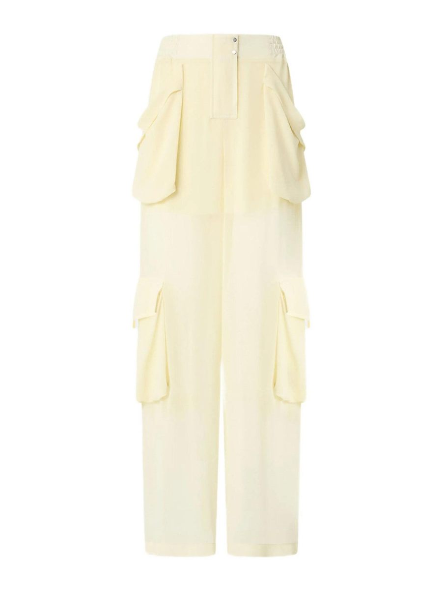 Pinko Pantalons Décontractés - Crème