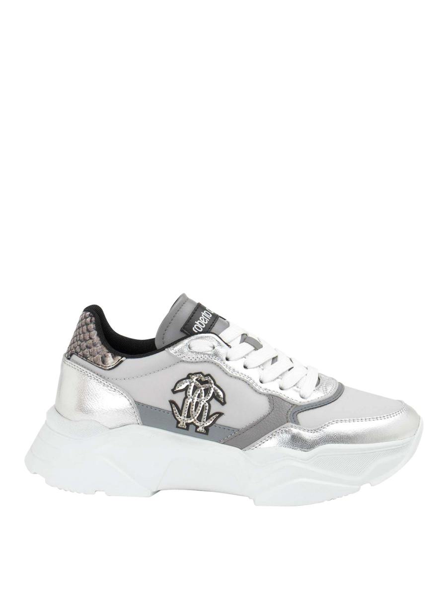 Roberto Cavalli Baskets - Argent