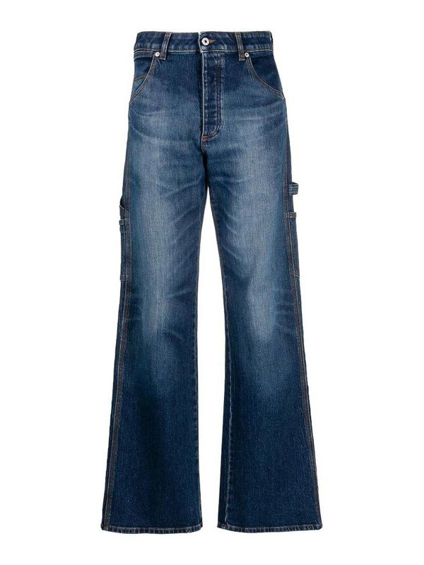 Heron Preston Jean Évasé - Bleu