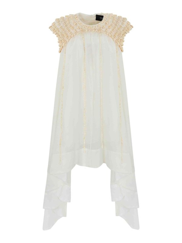Tpn Robe Au Genou - Blanc