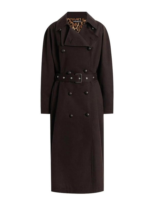 Dolce & Gabbana Manteau Long - Marron
