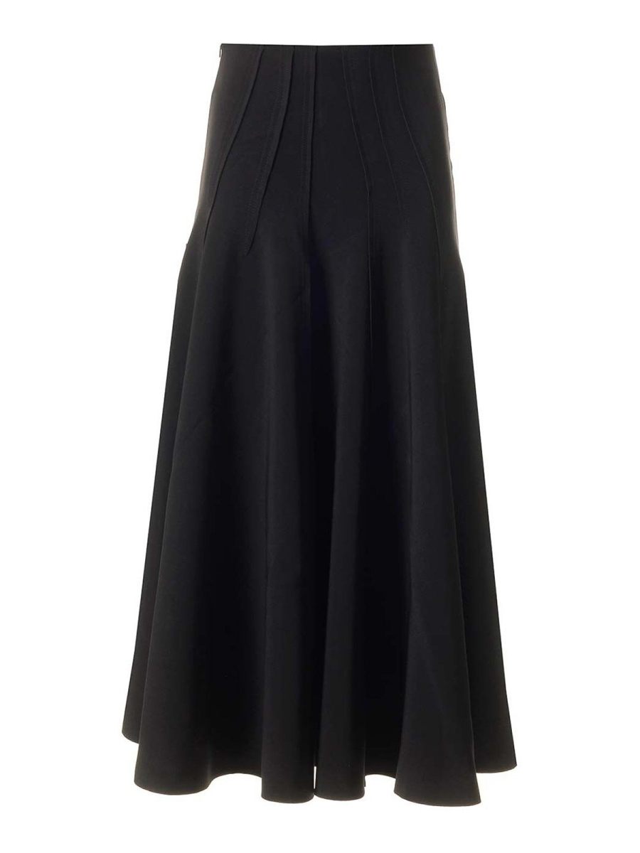 Norma Kamali Jupe Midi - Noir