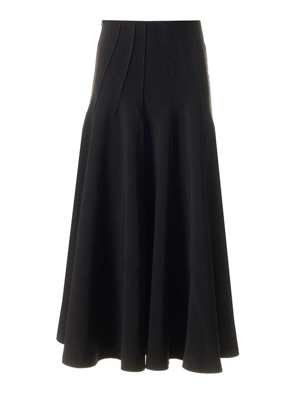 Norma Kamali Jupe Midi - Noir
