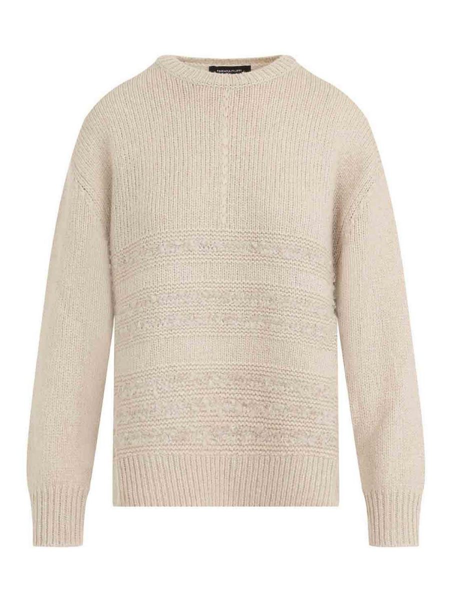Fabiana Filippi Pull Col Rond - Beige