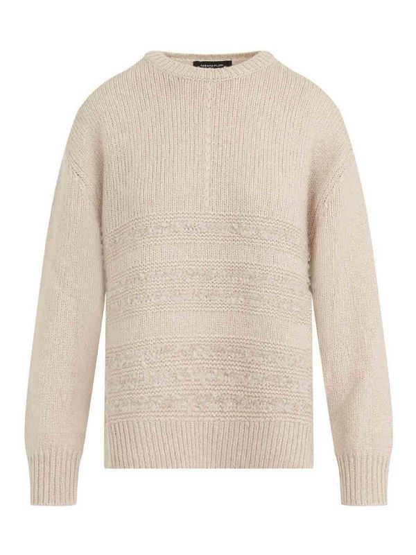 Fabiana Filippi Pull Col Rond - Beige