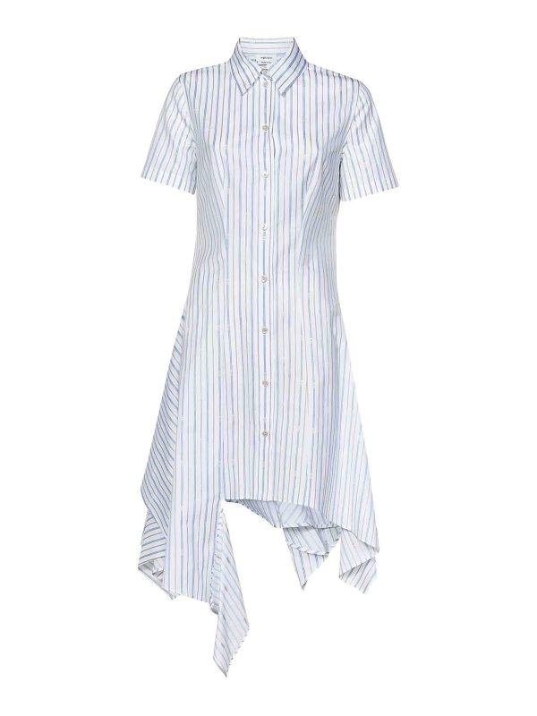 Alexander Mcqueen Robe Au Genou - Blanc