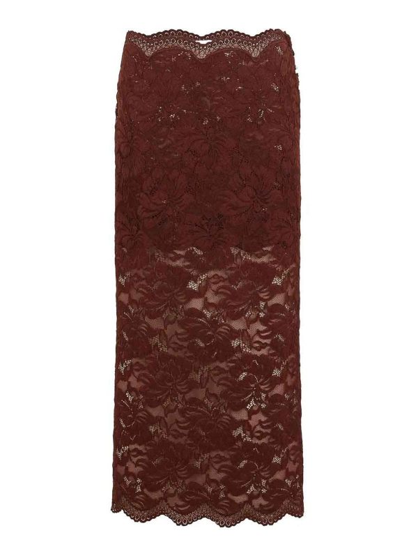 Rabanne Jupe Midi - Orange