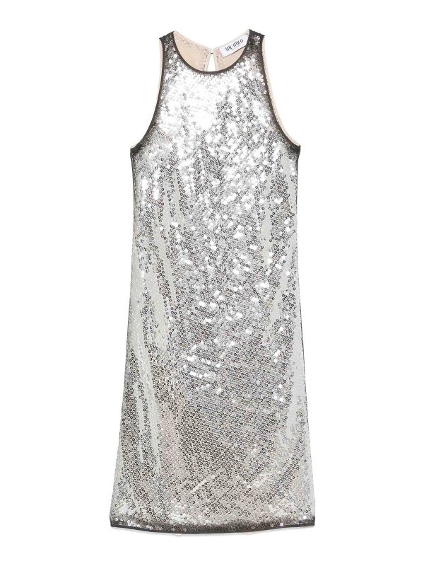 The Attico Robe Courte - Argent