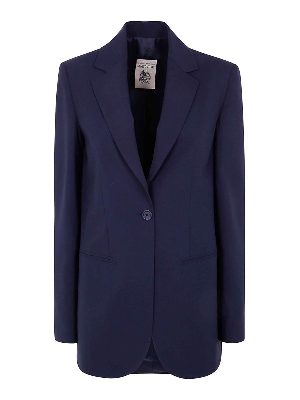 Semicouture Veste Casual - Bleu