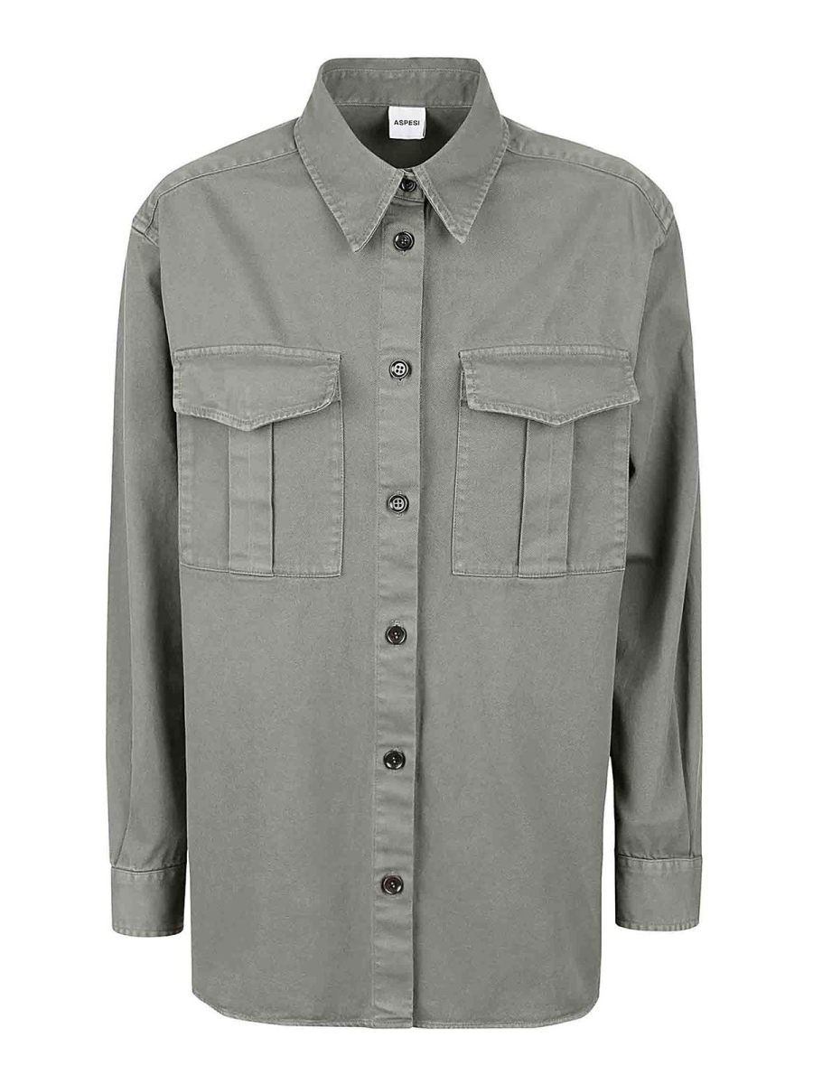 Aspesi Chemise - Vert Foncé