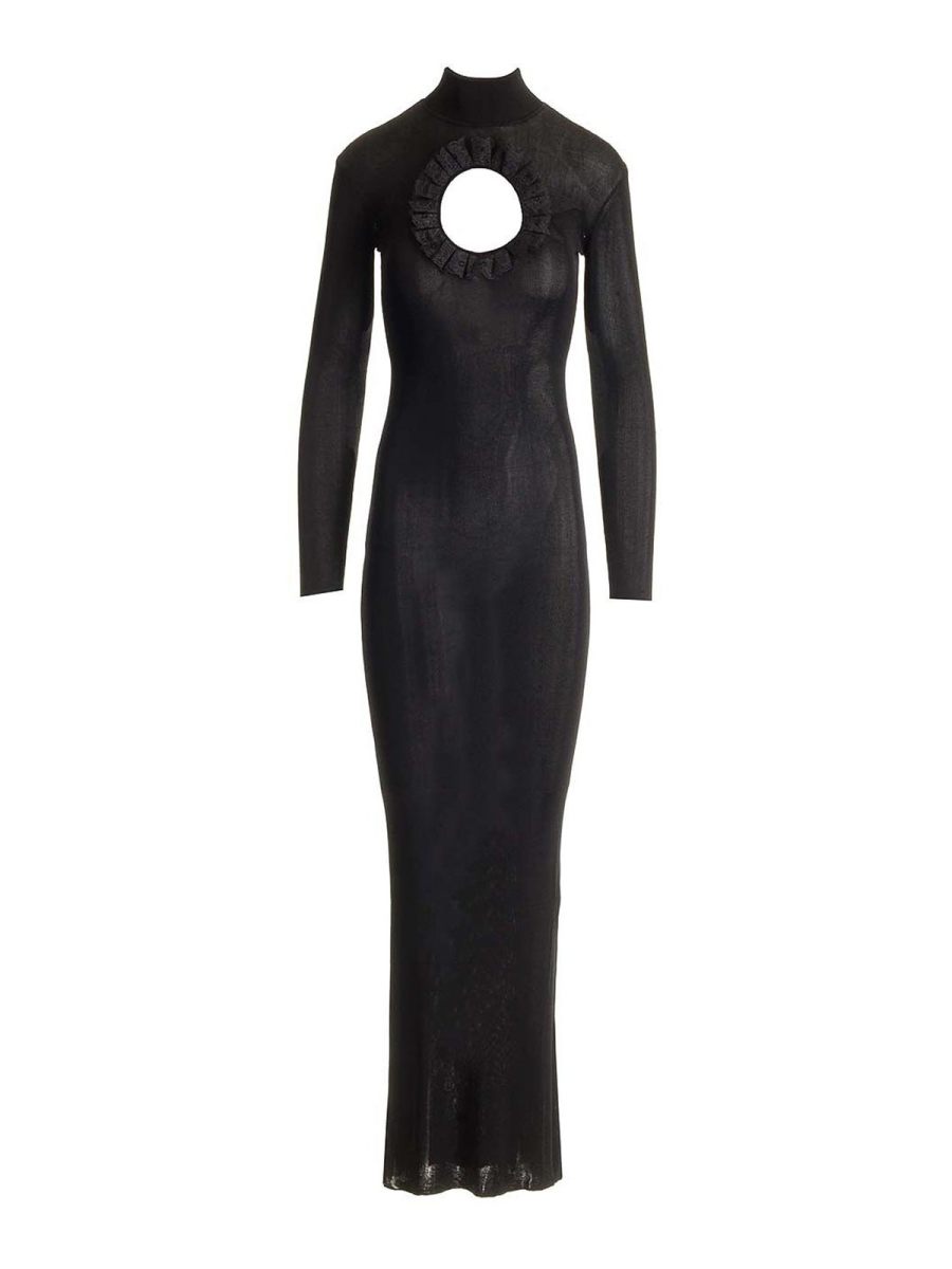 Self Portrait Maxi Robe - Noir