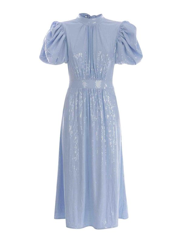 Rotate Birger Christensen Maxi Robe - Bleu Clair
