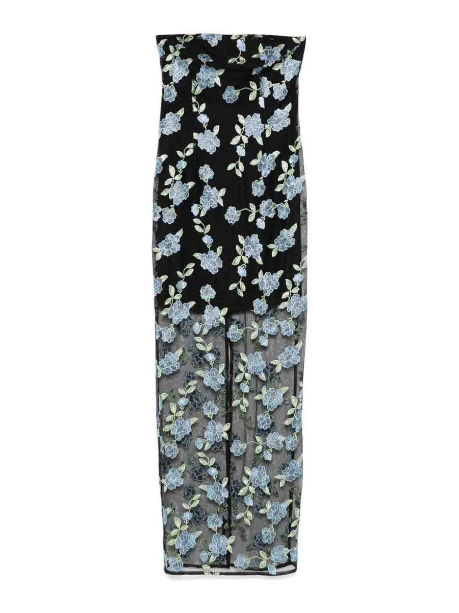 Rotate Birger Christensen Maxi Robe - Noir