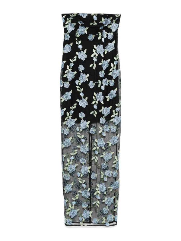 Rotate Birger Christensen Maxi Robe - Noir