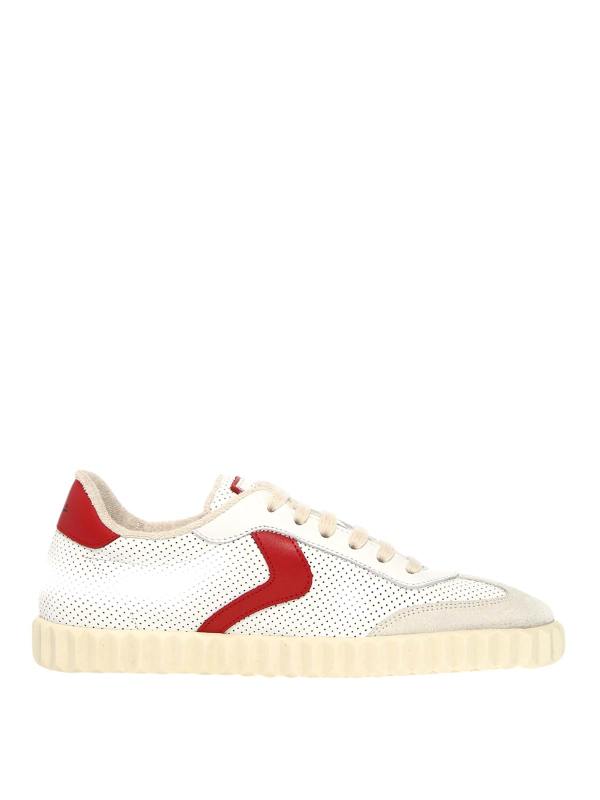 Voile Blanche Baskets - Rouge