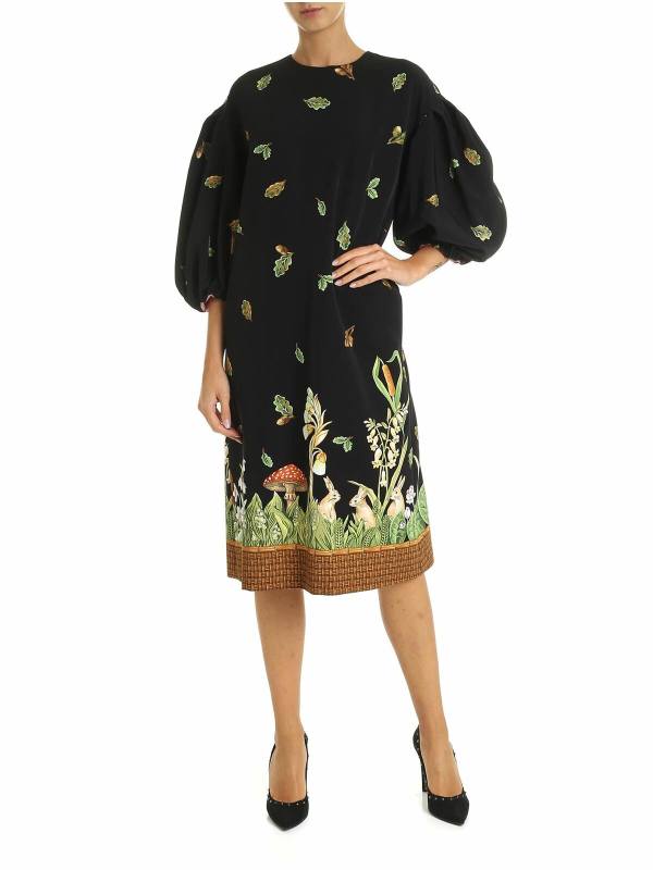 Vivetta Robe Au Genou - Noir