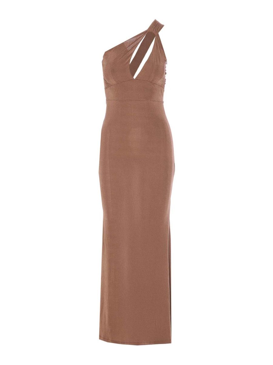 Eleh Robe Au Genou - Marron