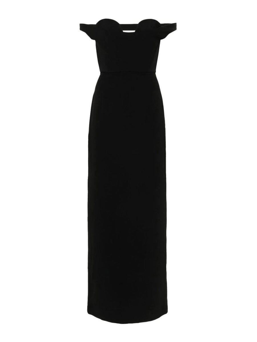 Solace London Maxi Robe - Noir