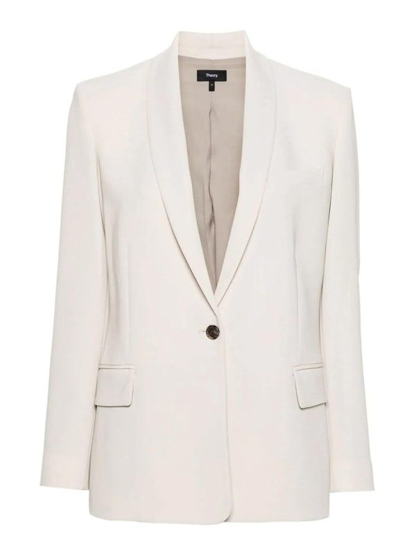 Theory Veste Casual - Blanc