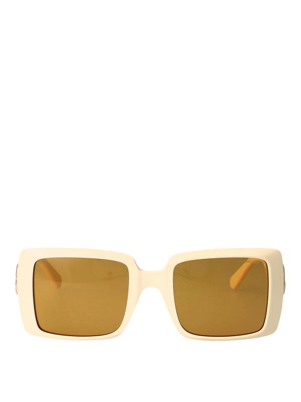 Moncler Lunettes De Soleil - Blanc