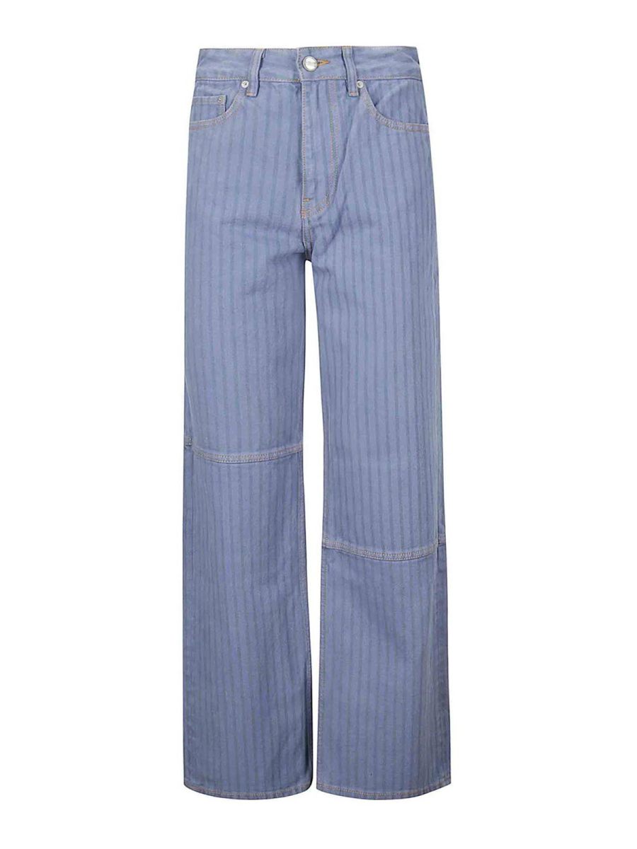 Ganni Jean Droit - Bleu