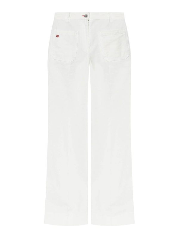 Victoria Beckham Jean Droit - Blanc
