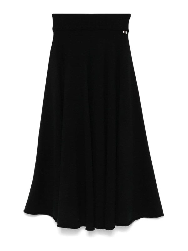 Extreme Cashmere Jupe Midi - Noir