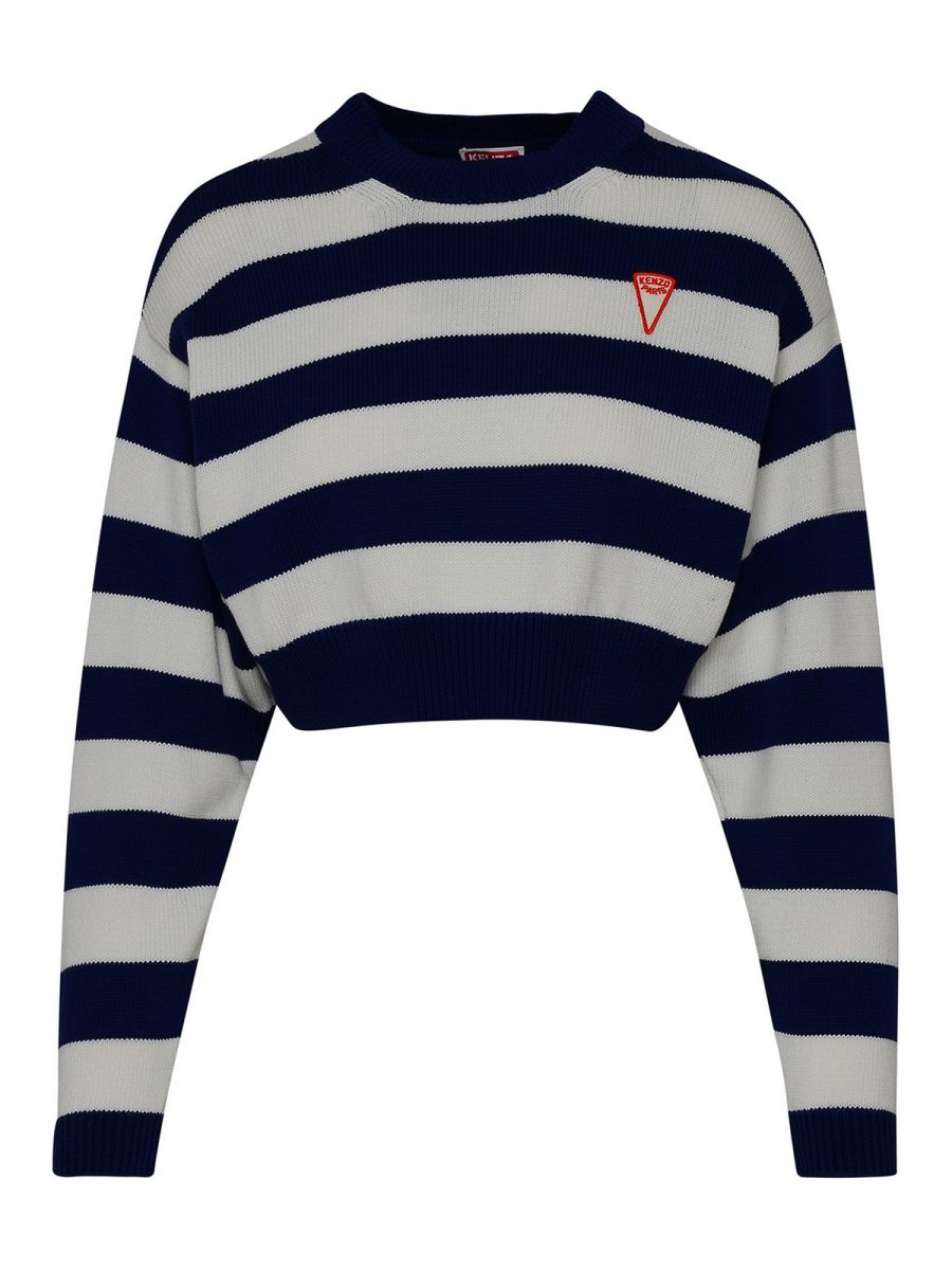 Kenzo Pull Col Rond - Bleu