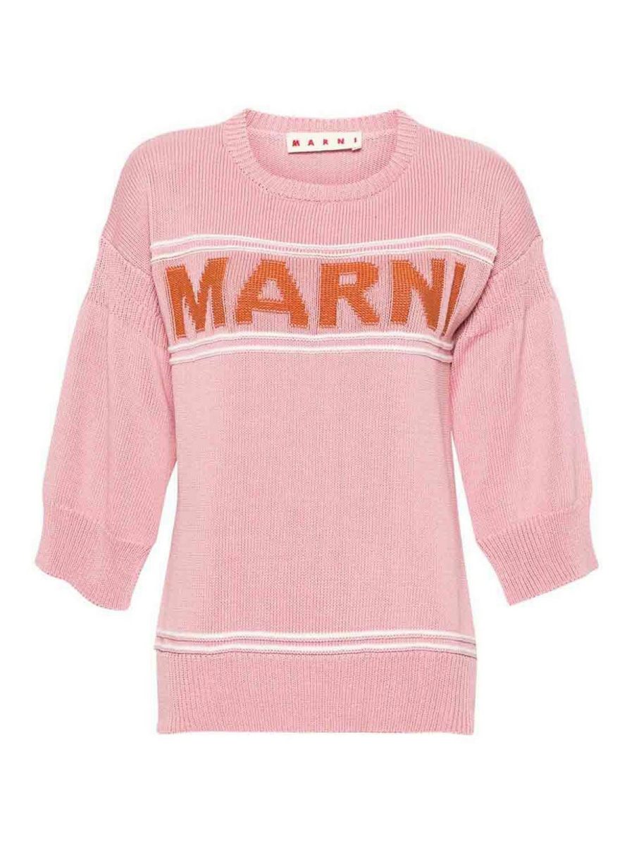Marni Pull Col Rond - Couleur Chair