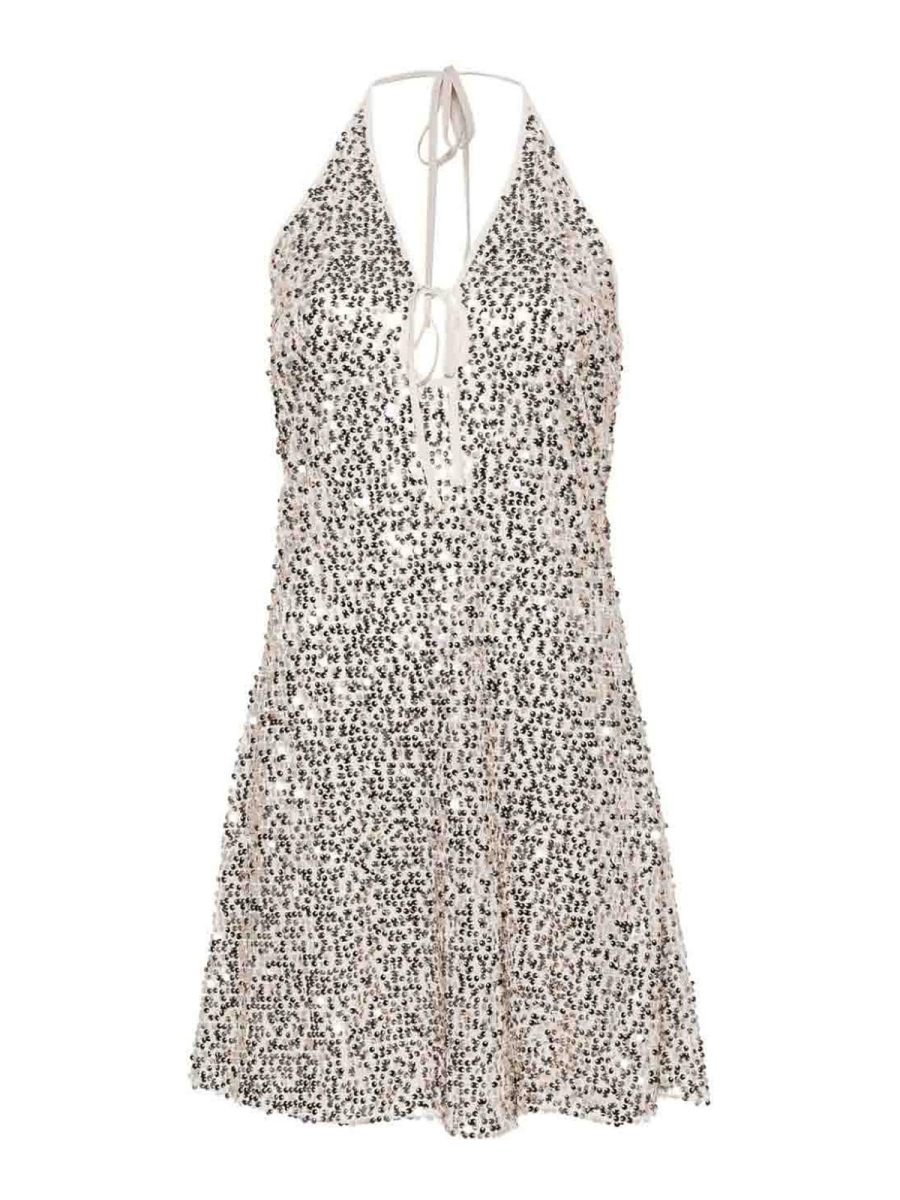 Rotate Birger Christensen Robe De Cocktail - Crème
