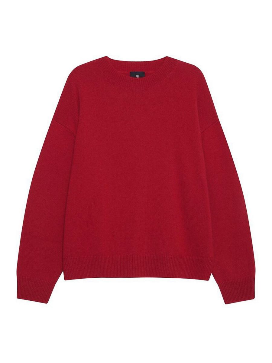 Anine Bing Pull Col Rond - Rouge