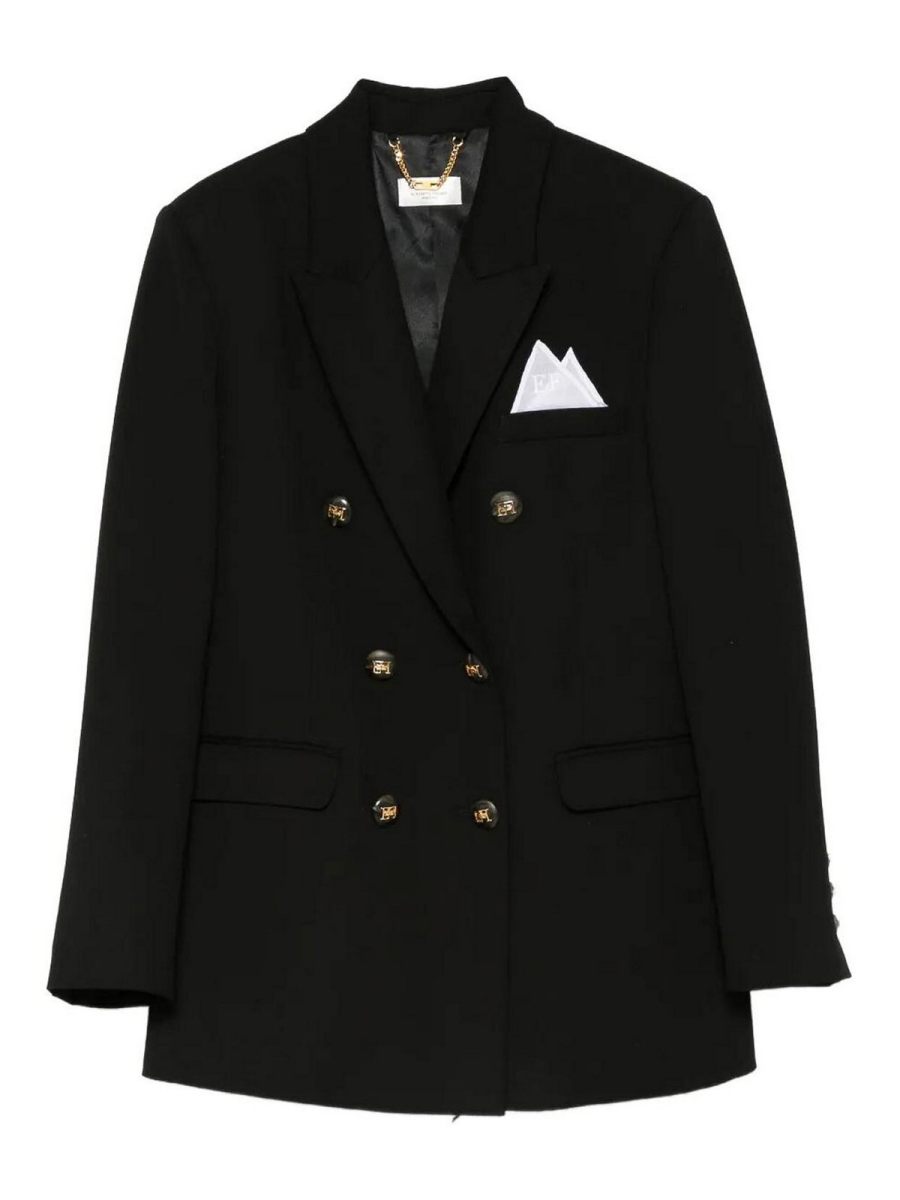 Elisabetta Franchi Veste Casual - Noir