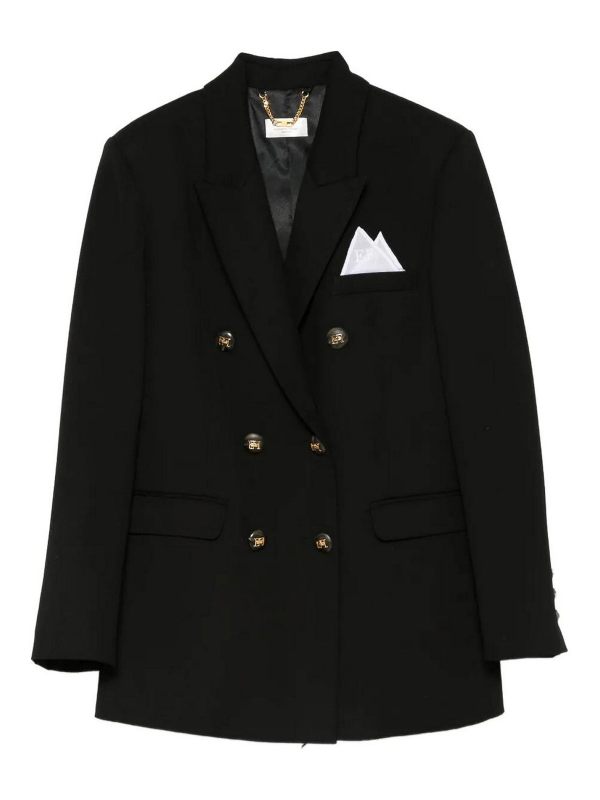 Elisabetta Franchi Veste Casual - Noir